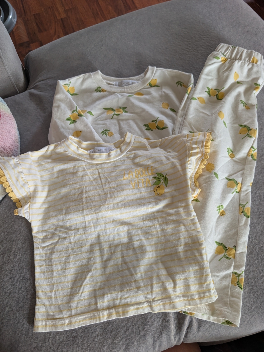 RZ by Rachel Zoe Girls 4T Lemon 3-Piece Outfit